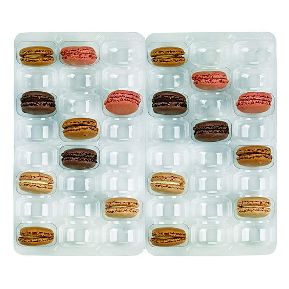 Packnwood 210MACINS48 Macaron Inserts with Clip Closure - 14.17 x 10 x 1.18 in.