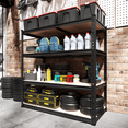 thumbnail image 6 of REIBII 4-Shelf Garage Shelving Freestanding Shelves Adjustable Steel Storage Shelf Unit，1800LBS, 6 of 7