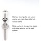 thumbnail image 2 of Tornillo de bisagra de anillo de asiento de inodoro de doble bola, tornillo de fijación de expansión, tuerca superior de goma, tornillo de reparación de inodoro (con junta de acero inoxidable de 18mm), 2 of 5