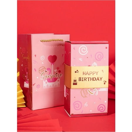 Surprise Gift Box With Flying Money - Personalized Birthday & Anniversary Present – Unique, Bouncing Explosion Gift