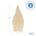 thumbnail image 5 of Gnome Wood Cutouts 12-inch, Pack of 5 Unfinished Wood Crafts Blank, Wooden Shapes for Crafts & Party Decor, by Woodpeckers, 5 of 7