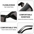thumbnail image 3 of Gafas de sol cuadradas con montura pequeña de tendencia europea y americana, hechas de PC, 3 of 5