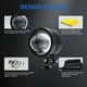 thumbnail image 4 of de Motocicleta de 3 Pulgadas, 30W, 6000LM, Ojo de , LED, de Motocicleta, Faros Antiniebla de ConduccióN, Blanco + Luz áMbar, 4 of 5