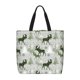 thumbnail image 1 of Easygdp green plaid Moose tree Bolsa Tote para Mujer, Bolso de Hombro para Trabajo, Playa, Viajes, Compras y Supermercado, 1 of 6