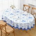 thumbnail image 2 of Oval Tablecloth 60x84 Inch, Floral and Flower Vine Table Cloth for Oval Table, Waterproof Spring Tablecloth Wrinkle Free for Dining, Picnic, Party Decor, 2 of 6