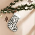 thumbnail image 7 of Salouo Heart Leopard Print Christmas Stockings,Large Xmas Stocking Set of 1 Holiday and Farmhouse Stocking for Christmas Holiday Party Decoration(17.7*11 Inch), 7 of 7