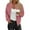 Pink, variant on Dxzfnsa Womens Zip Up Sweatshirts Women Casual Solid Color Jackets Fashion Long Sleeve Crew Neck Loose Outwear with Pockets