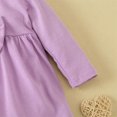 thumbnail image 5 of Gibobby Conjunto de Bebé A Niño Traje de manga larga para niña, traje de primavera y otoño para niña, traje de piezas de princesa de manga larga para niña(Morado, 12-18 Meses), 5 of 5