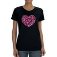 thumbnail image 1 of Breast Cancer Awareness Heart T-Shirt Women -Smartprints Designs, Female Medium, 1 of 4
