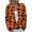 Orange, variant on JIAYUE Women Halloween Cardigan Cozy Crew Neck Button Front Knit Sweater Long Sleeve Pumpkin Ghost Print Outerwear For Daily Walking Shopping