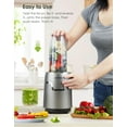 thumbnail image 5 of Personal Smoothie Blender, Blenders and Grinder Combo for Kitchen with 2 * 22 Oz To-Go Cup and Lid for Protein Shake, Baby Food, Frozen Drink, 5 of 10