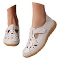 thumbnail image 4 of AUDeals Women's Closed Toe Sandals, Orthopedic Flat Shoes with Arch Support and Breathable Hollow Out Comfort (Beige, 8.5), 4 of 7