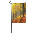 thumbnail image 1 of SIDONKU Red Beautiful Colorful and Foggy Autumn Forest Orange Leaves Fall Garden Flag Decorative Flag House Banner 12x18 inch, 1 of 2