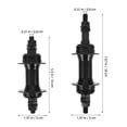 thumbnail image 2 of BESTYASH Precision Front Disc Brake Hub with Quick Release Skewer, Black - Fits Mountain & Road Bikes, 1 Set, 2 of 8