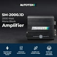 thumbnail image 2 of Autotek 2000 Watt 1 Channel Car Audio Amplifier Bass Knob, Street Machine SM-2000.1, 2 of 10