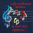 thumbnail image 3 of CafePress - Life Without Music Dark T Shirt - Men's Classic Graphic Cotton T-Shirt, 3 of 4