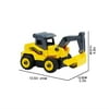 ForestYashe 10.6Inchesx5.3Inchesx4.9Inches Remote Control Detachable Assembling Excavator for Boys Kids Building Toy