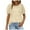 Beige, variant on TSADFHJI Womens Tops Trendy 2024 Fitted Womens Fashion Tops Crewneck Sexy Patchwork Lace Short Sleeve Tee Shirts Casual Knitted Blouses S
