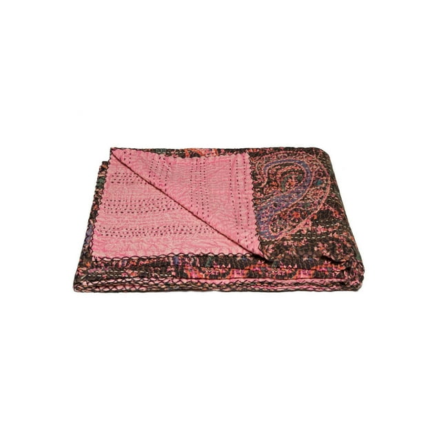 KANTHA COTTON THROW BLANKET 50" X 70"
