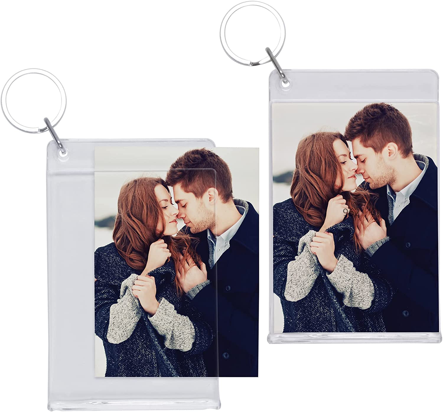 2.5" x 3.5" Standard Slip-in Photo Keychains - Pack of 144