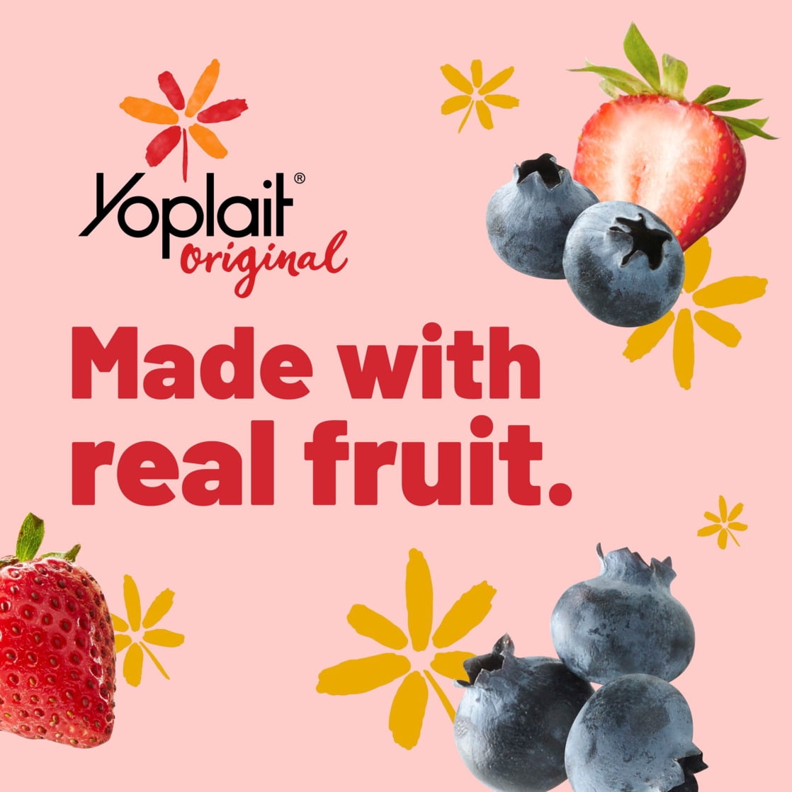Yoplait Original Low Fat Yogurt Variety Pack, 12 Yogurt Cups, 72 oz