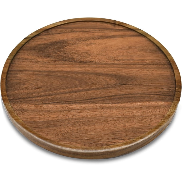 Gogcaro Acacia Wood Round Candle Holder Tray photo 2