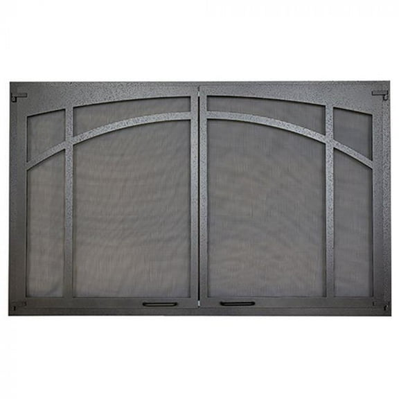 Superior ASD3624-TI Textured Iron Arched Screen Door for VRT3136 Gas Fireplaces