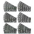 thumbnail image 2 of Hardline Products Series 320 Factory Matched 3-Inch Boat & PWC Registration Number Kit, Chrome/Black, 2 of 3