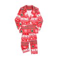thumbnail image 4 of Mialoley Imprimé de Noël Blazer et Pantalon à Manches Longues Parent-Enfant Ensembles, 4 of 10
