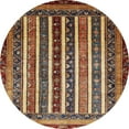 thumbnail image 1 of Ahgly Company Indoor Round Abstract Red Abstract Area Rugs, 3' Round, 1 of 6