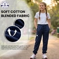 thumbnail image 3 of Yacht & Smith 3 Pack of Boys Jogger Bulk Sweatpants, Black Navy Gray, Comfy Lounge Joggers for Kids, 3 of 7