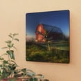 thumbnail image 2 of U R There Photography Columbiaville Red I Rustic Farmhouse Acrylic Analog Wall Clock, 2 of 6