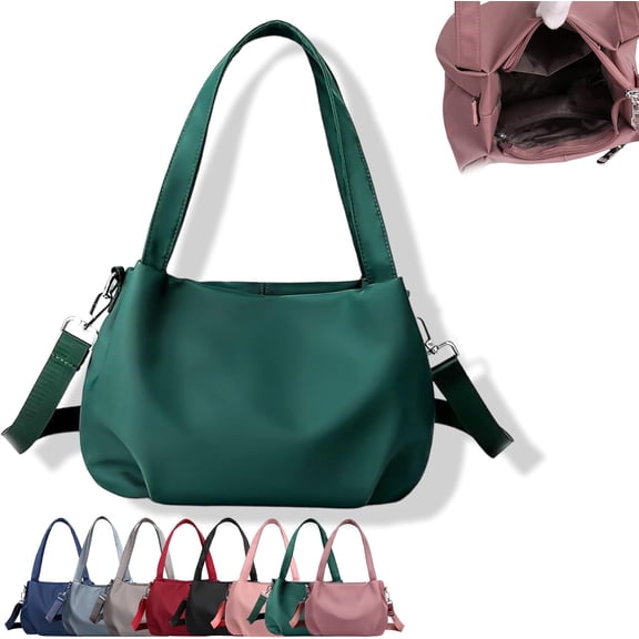 Women's Canvas Shoulder Tote Bag, Large Travel Purse, Casual Lightweight Fashionable