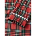 thumbnail image 6 of Rdhnmea Family Christmas Pajamas Matching Sets Plaid Tops and Elastic Waist Pants Loungewear Xmas Jammies Holiday Sleepwear, 6 of 10