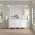 thumbnail image 7 of James Martin Vanities 424-V60d-Fejp Lorelai 60" Free Standing Double Basin Hardwood Vanity, 7 of 7