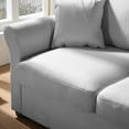 thumbnail image 4 of Veryke Modern Loveseat Sofa with 2 Pillows for Bedroom Living Room Guest Room - Gray, 4 of 5