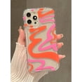 thumbnail image 1 of White Printed Transparent Phone Case Compatible With Iphone, 1 of 4