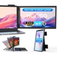 thumbnail image 1 of Laptop Screen Extender,14" FHD 1080P IPS Dual Screen,Attachment Screen Extended Extra Screen, Portable Monitor for Laptops 14-16" with USB-C/HDMI Por, 1 of 7