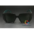 thumbnail image 2 of GUCCI GG0956S 001 Rectangular Squared Black Shiny Green 54 mm Women's Sunglasses, 2 of 5