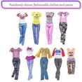 thumbnail image 2 of Conjunto de ropa y accesorios para muñecas Barbie, minivestidos a la moda, Tops, pantalones, zapatos, regalos, 32 Uds., 2 of 2