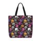 thumbnail image 1 of Balery Halloween Skeleton Bolsa de Mano para Mujeres con Cremallera, Bolsa de Gimnasio con Compartimentos, Bolsa para Laptop, Bolsa para Trabajo, 1 of 7