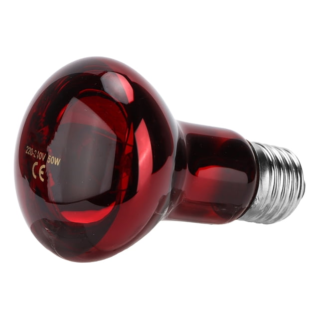 Oubit Terrarium Infrared Heat Lamps,Reptile Infrared Heating Lamp Reptile Heat Lamp Bulb Infrared Heat Lamp Bulb Solid Performance