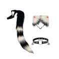 thumbnail image 4 of Conjunto de orejas y cola de , accesorios de disfraz para espectáculos de escenario, fiestas y disfraces. Estilo C, 4 of 10