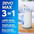 thumbnail image 3 of Zevo Max Flying Insect Indoor Fly Trap: Easy, Mess-Free Solution - Light Trap Catches & Kills House Flies, Fruit Flies, Gnats, & More (1 Plug in Device & 4 Cartridges), 3 of 12
