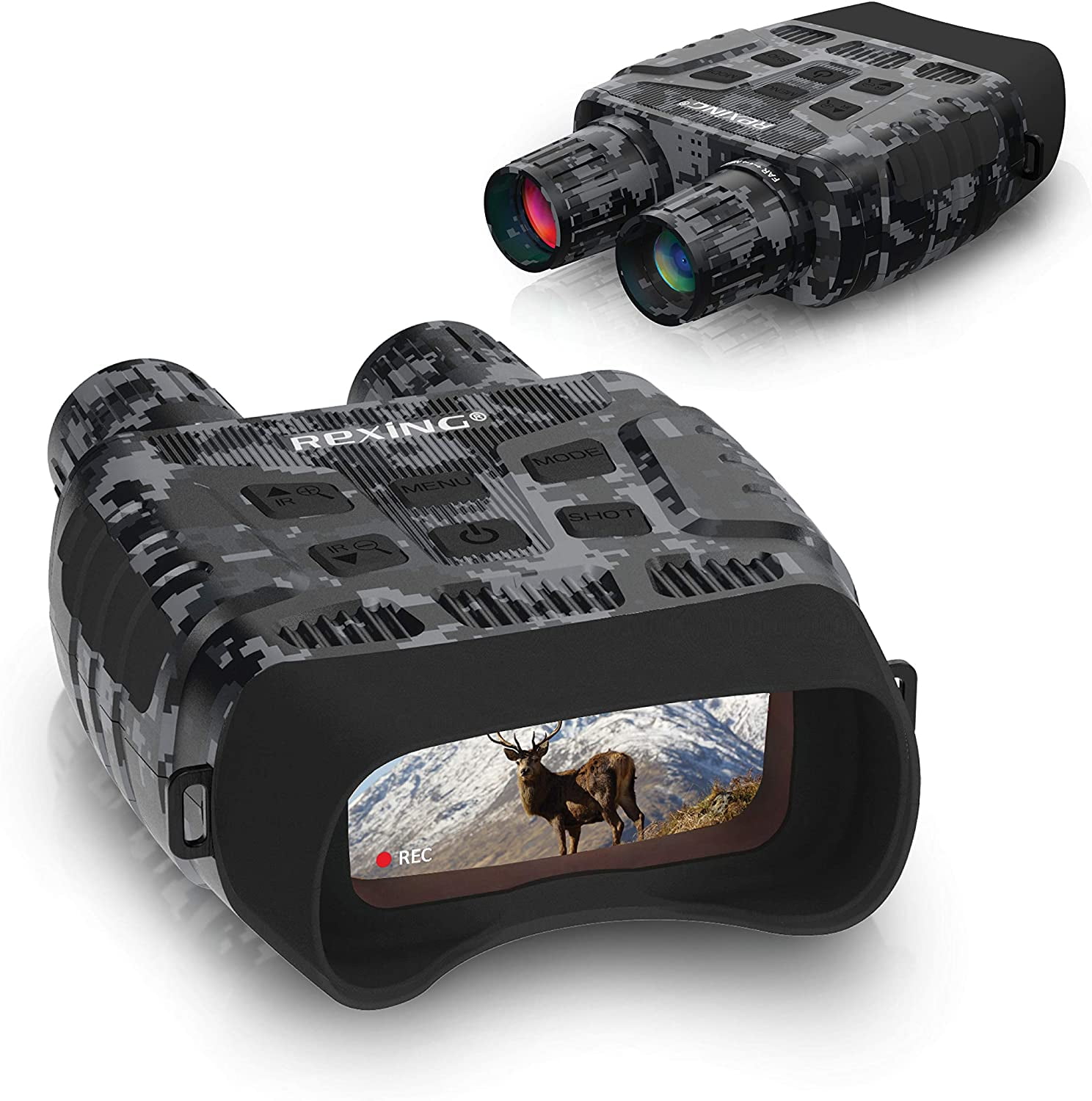 Rexing B1 (Digital Camo) Night Vision Goggles Binoculars with LCD