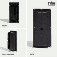 thumbnail image 5 of Fittes Flush Floor Vent [Lite+], ABS Plastic HVAC Air Return Register Cover, Customizable Adjustable Improved Airflow Solution for Home Floor, Damper Included – 4"x10" – Matte Black – 1 Pack, 5 of 10