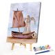 thumbnail image 1 of Cuadros Decorativos Ángel y barco 40x50cm pintura al óleo por números pintura DIY (M738) Tmvgtek embutido en tela, 1 of 6