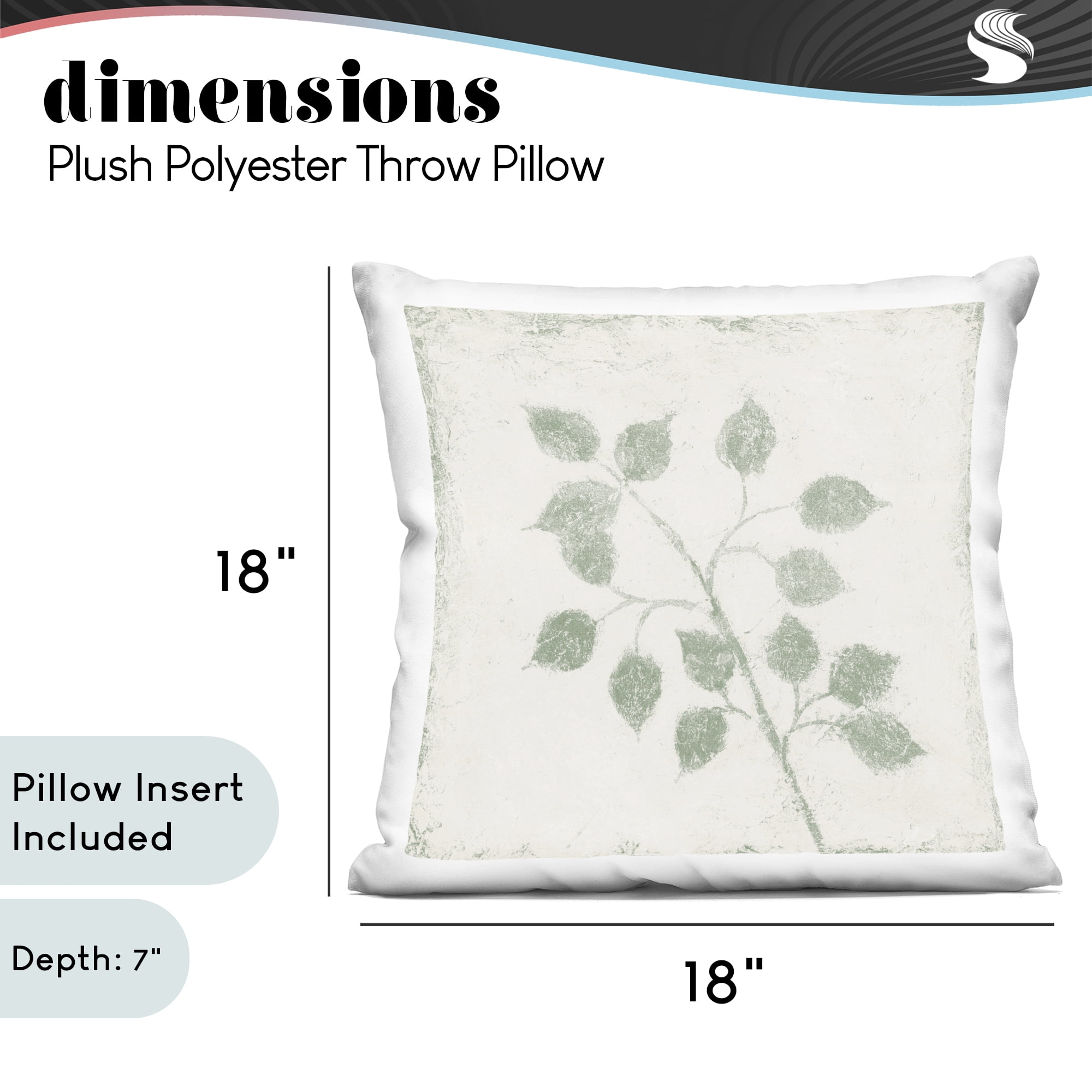 Stupell Industries Cozy November Leaves Decorative Printed Throw Pillow, design by Michael Marcon