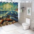 thumbnail image 7 of Fenyluxe Turtle Shower Curtain Set, Chic Modern Bathroom Decor with Hooks, Polyester Fiber Bathroom Shower Curtain for Bathroom 36"x72, 7 of 7