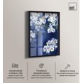 thumbnail image 2 of Flowers in Blues Shadowbox Print Summer Art Prints by Art Remedy, Black Frame, 36 x 54, 2 of 7